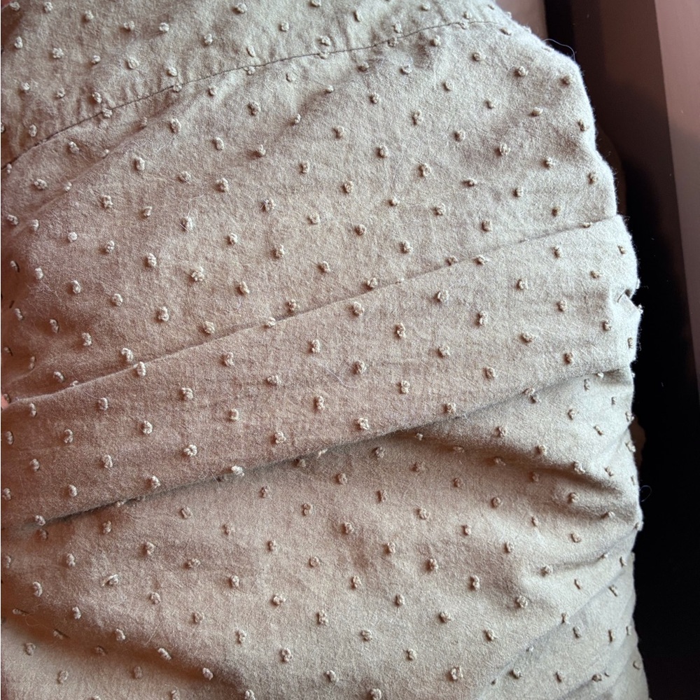 Opia Olive Green Puff Sleeve Midi Dress - Picture 5 of 5